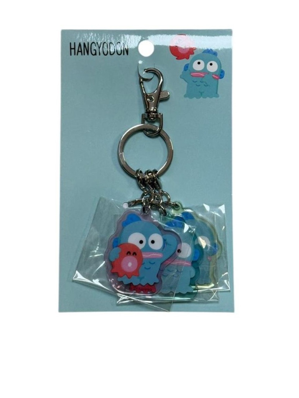 Sanrio Hangyodon Multi-Charm Keyring